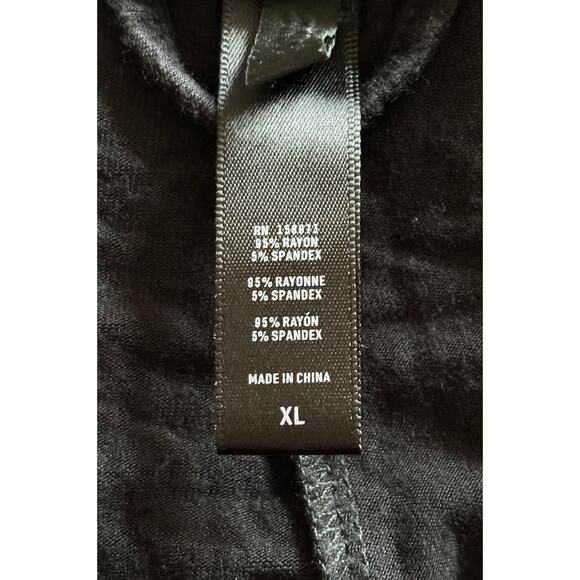 Skims Black Lounge Shorts Sleep Size XL Inner Drawstring Rayon Spandex Comfort - Picture 4 of 5